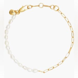 Madewell Freshwater Pearl Chain Bracelet
